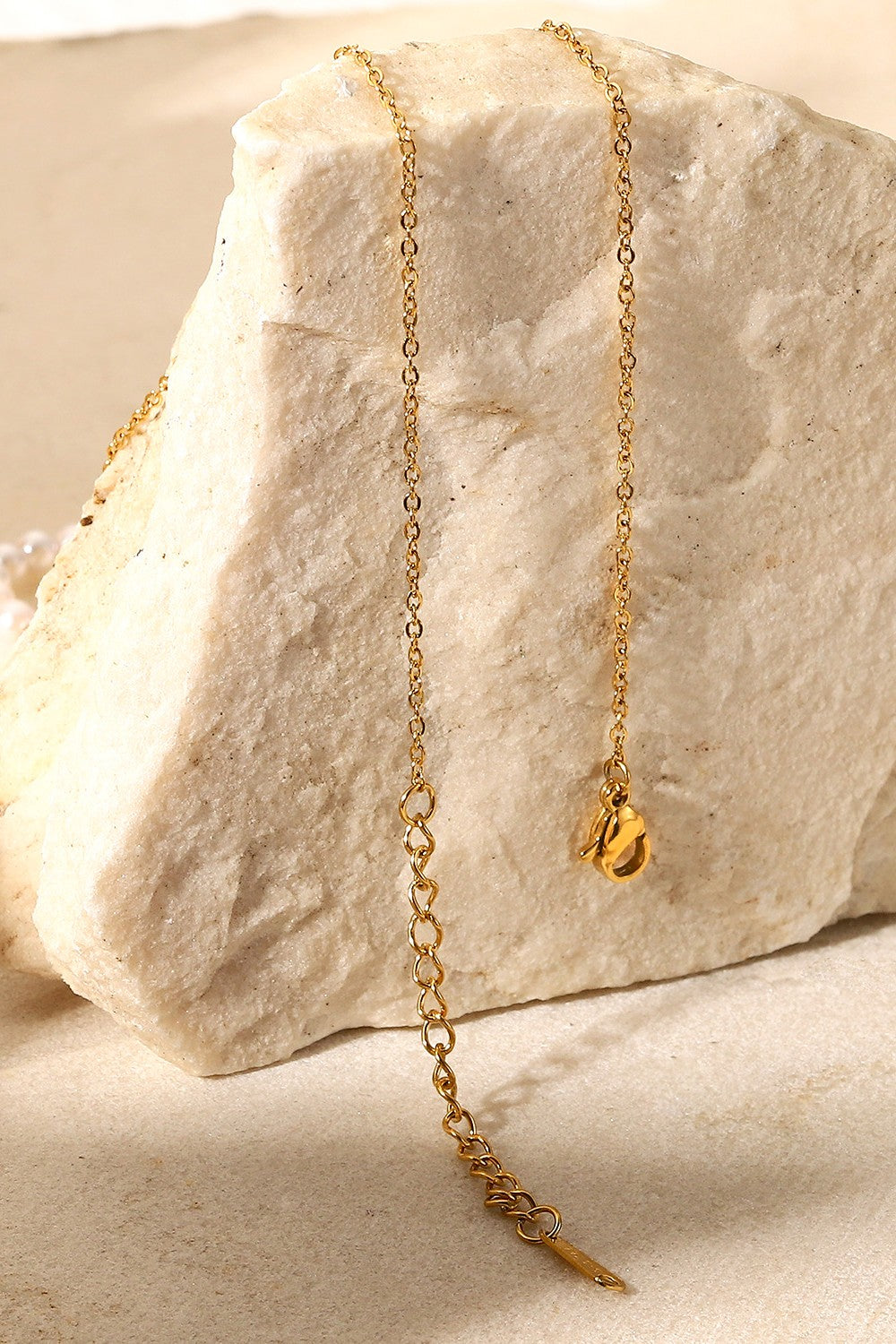 Pearl Hoop Link Pendant Necklace  Necklaces- Doll Fits