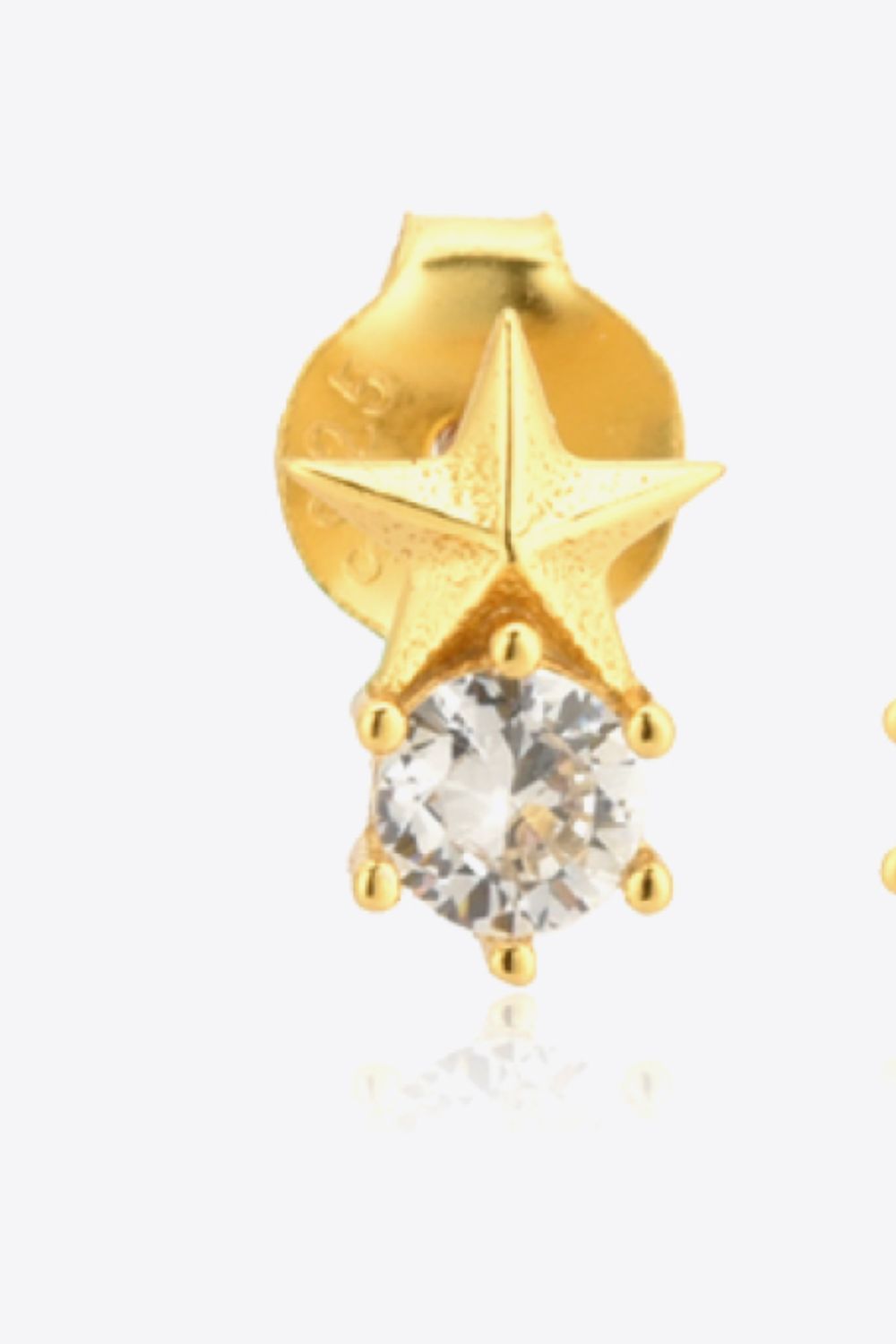 Zircon Star Stud Earrings  Earrings- Doll Fits