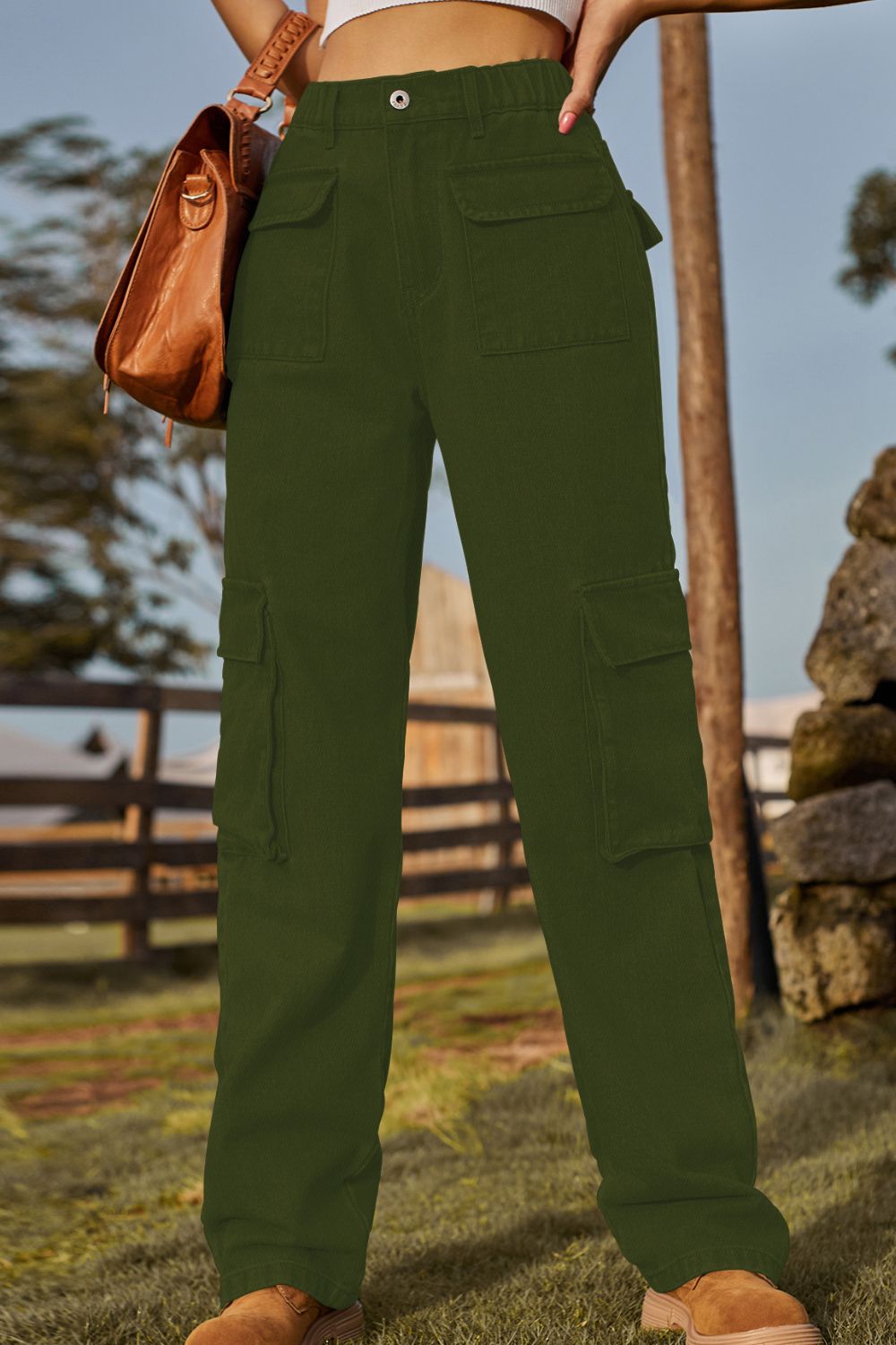 Loose Fit Long Jeans with Pockets  - Doll Fits