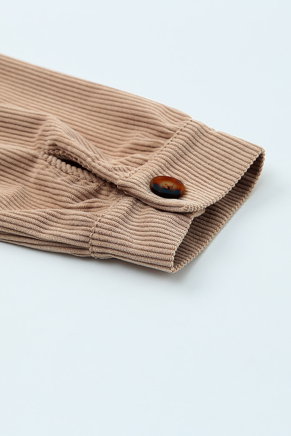 Plaid Corduroy Dropped Shoulder Jacket  Coats & Jackets- Doll Fits