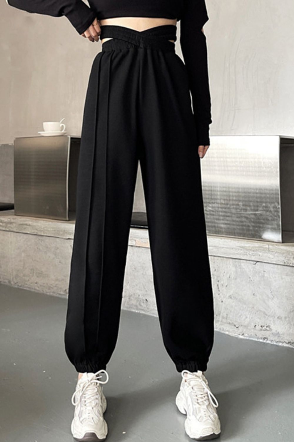 Crisscross Long Sweatpants  - Doll Fits