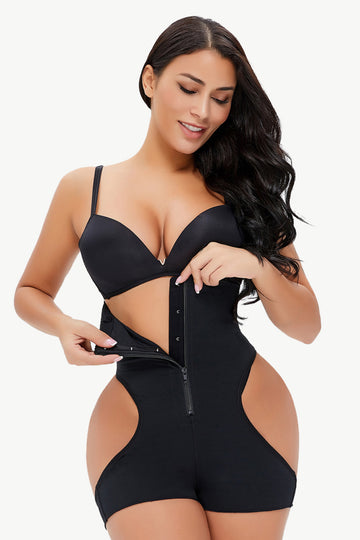 Full Size Cutout Under-Bust Shaping Bodysuit  Shapewear- Doll Fits