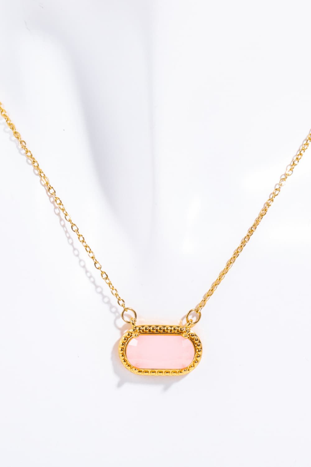 Copper 14K Gold Pleated Pendant Necklace  Necklaces- Doll Fits