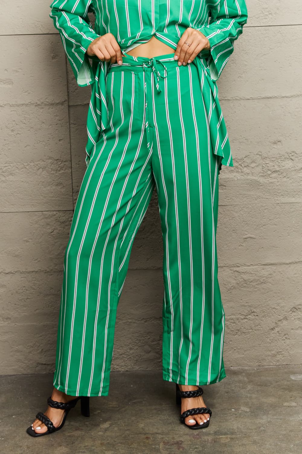 Striped Shirt and Pants Set  - Doll Fits