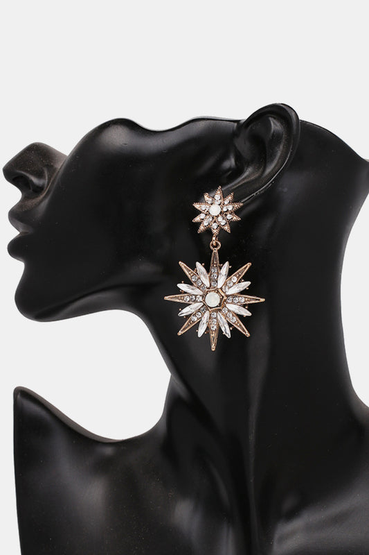 Zinc Alloy Star Shape Dangle Earrings  Earrings- Doll Fits