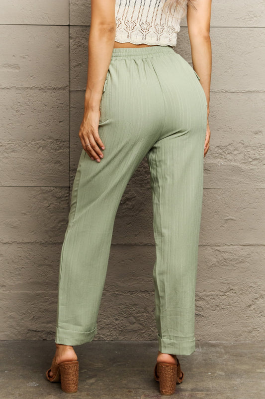 Tie Waist Long Pants  - Doll Fits