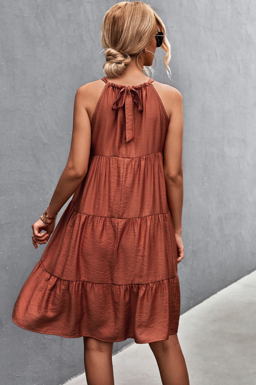 Grecian Tiered Sleeveless Dress  Dresses- Doll Fits