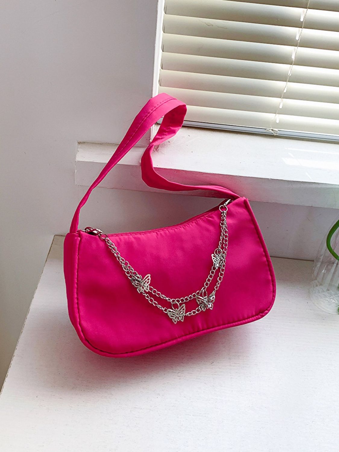 Butterfly Charm Polyester Hand Bag  Handbags- Doll Fits