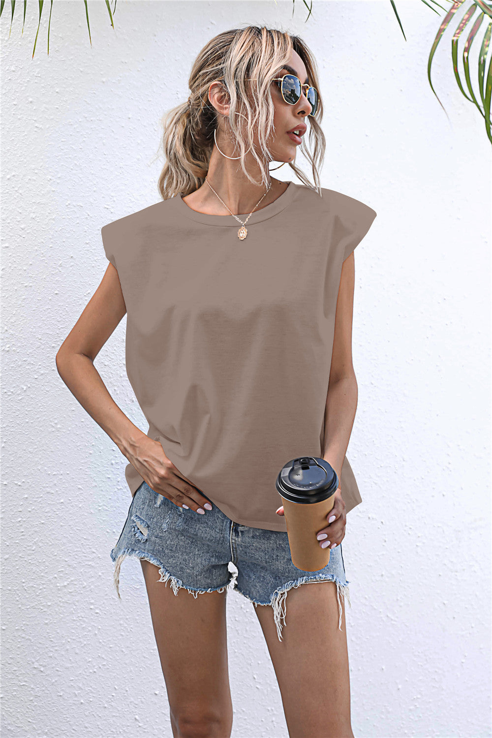 Round Neck Cap Sleeve Tee  - Doll Fits