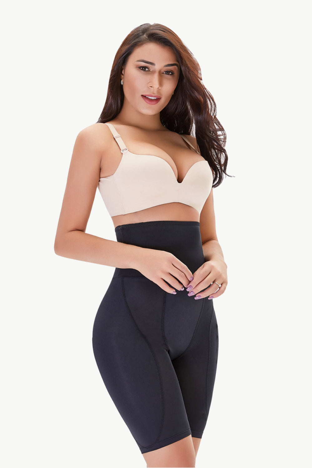 Full Size High Waisted Pull-On Shaping Shorts  Shapewear- Doll Fits