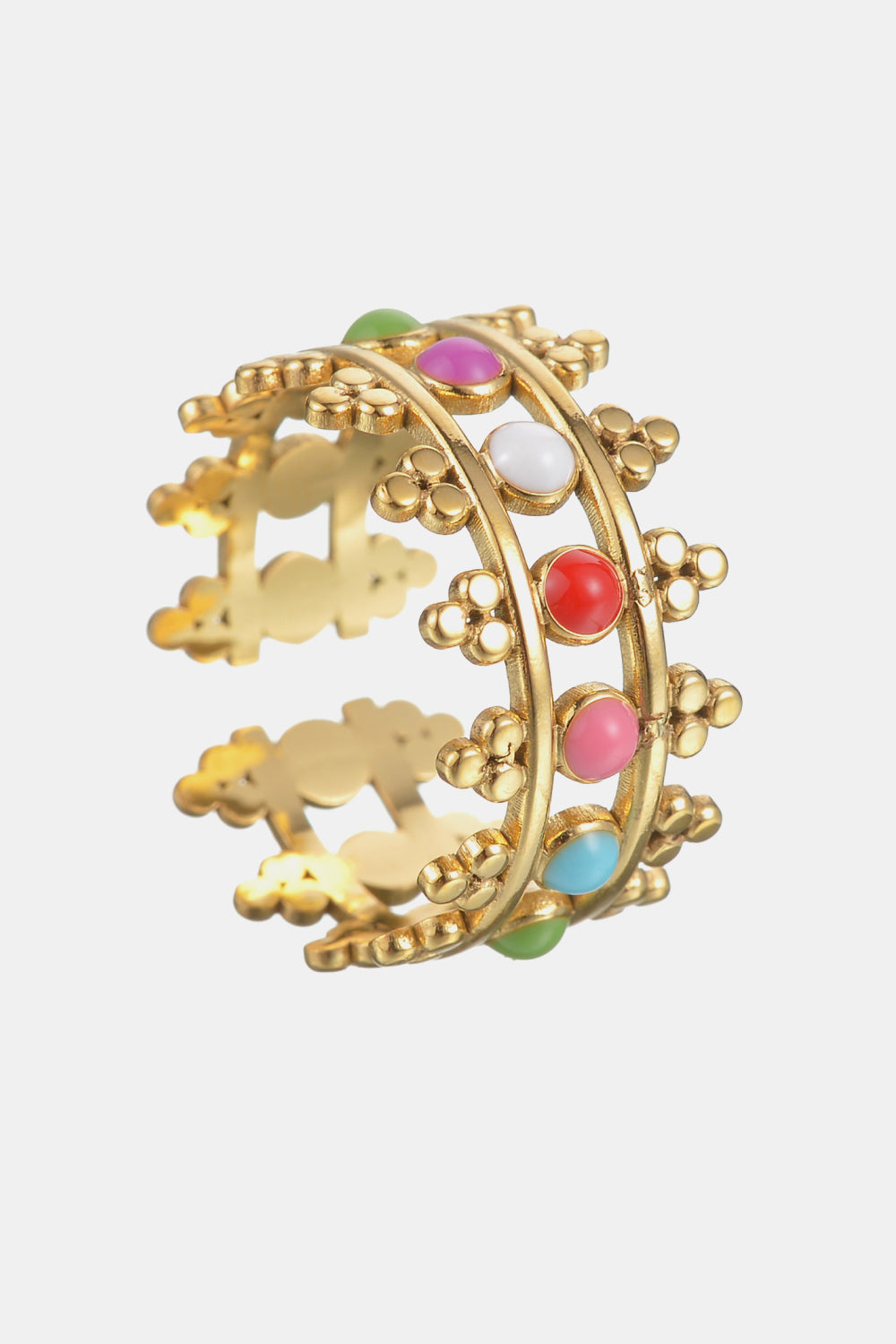 18K Gold Plated Open Ring  Rings- Doll Fits