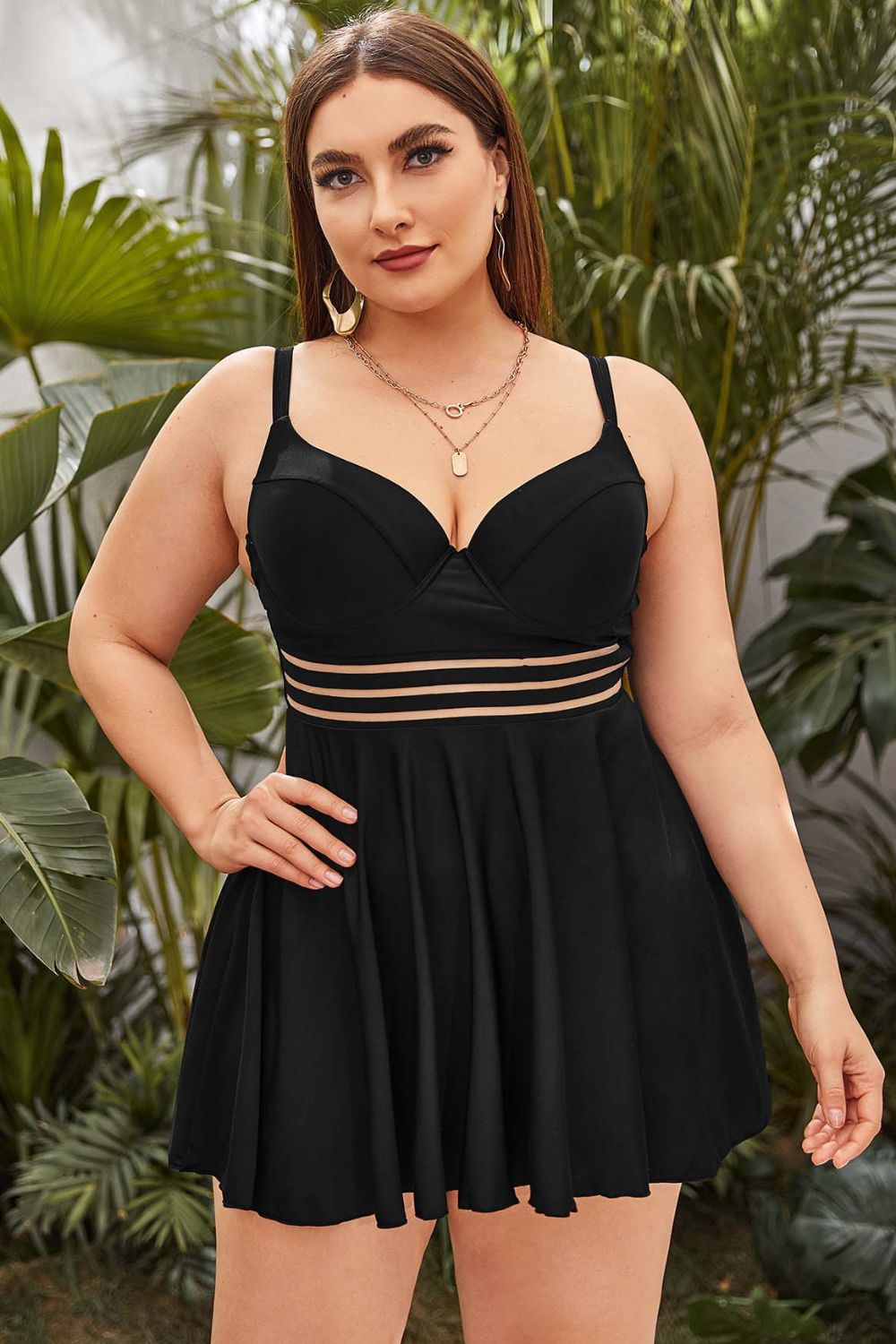 Plus Size Two-Piece Swimsuit  Swimwear- Doll Fits