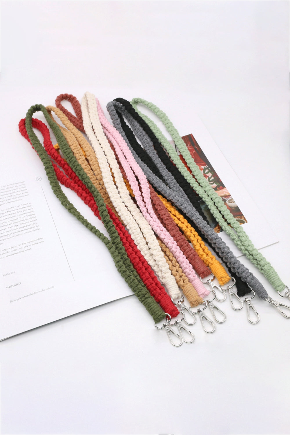 Assorted 2-Pack Hand-Woven Lanyard Keychain  Keychains- Doll Fits