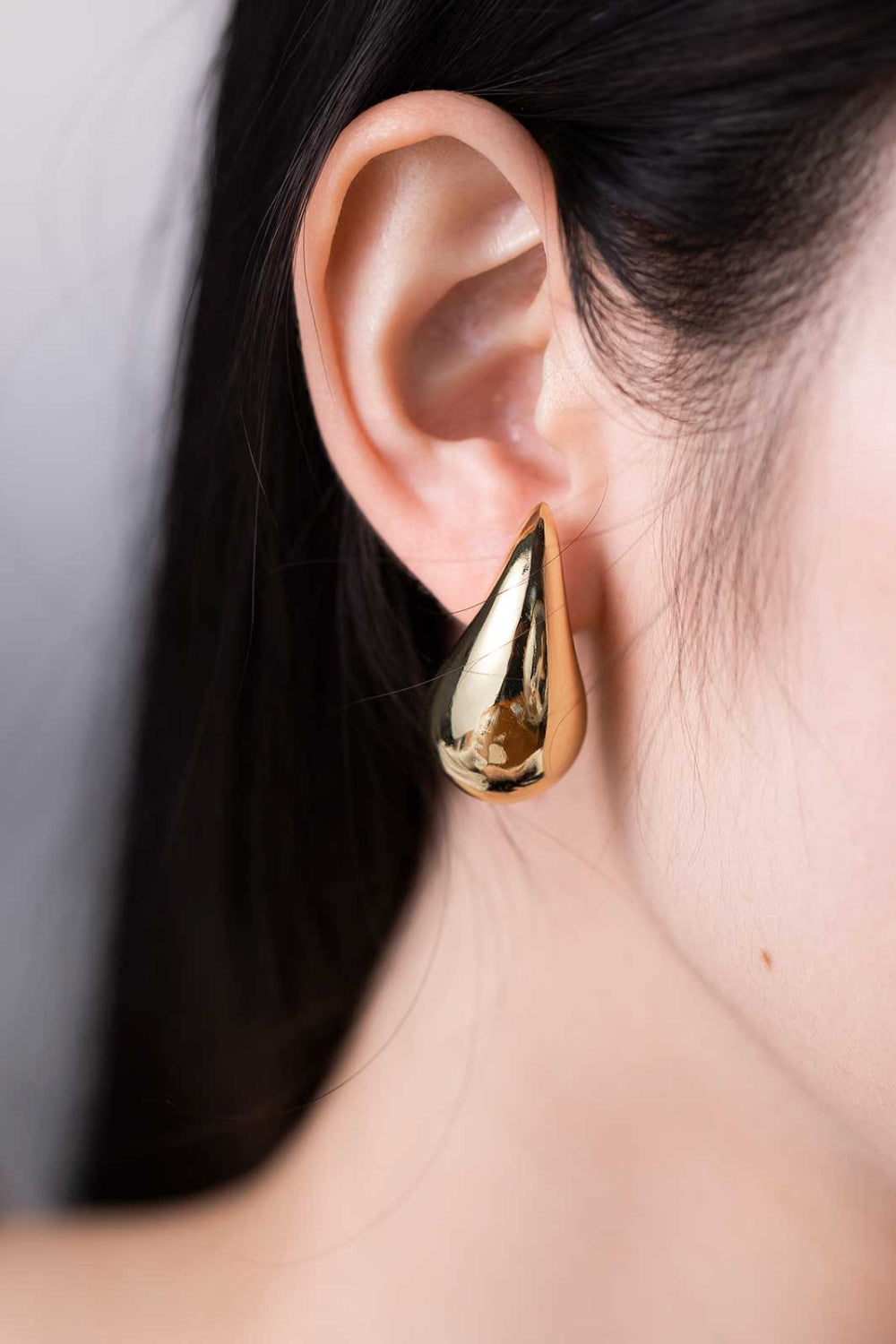 Big Size Water Drop Brass Earrings  Earrings- Doll Fits