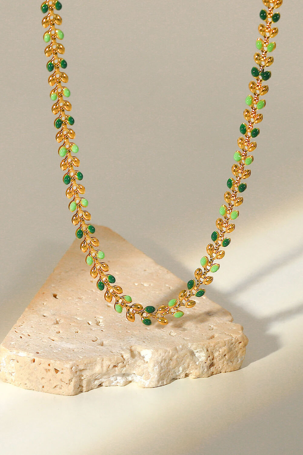 Leaf Chain Lobster Clasp Necklace  Necklaces- Doll Fits