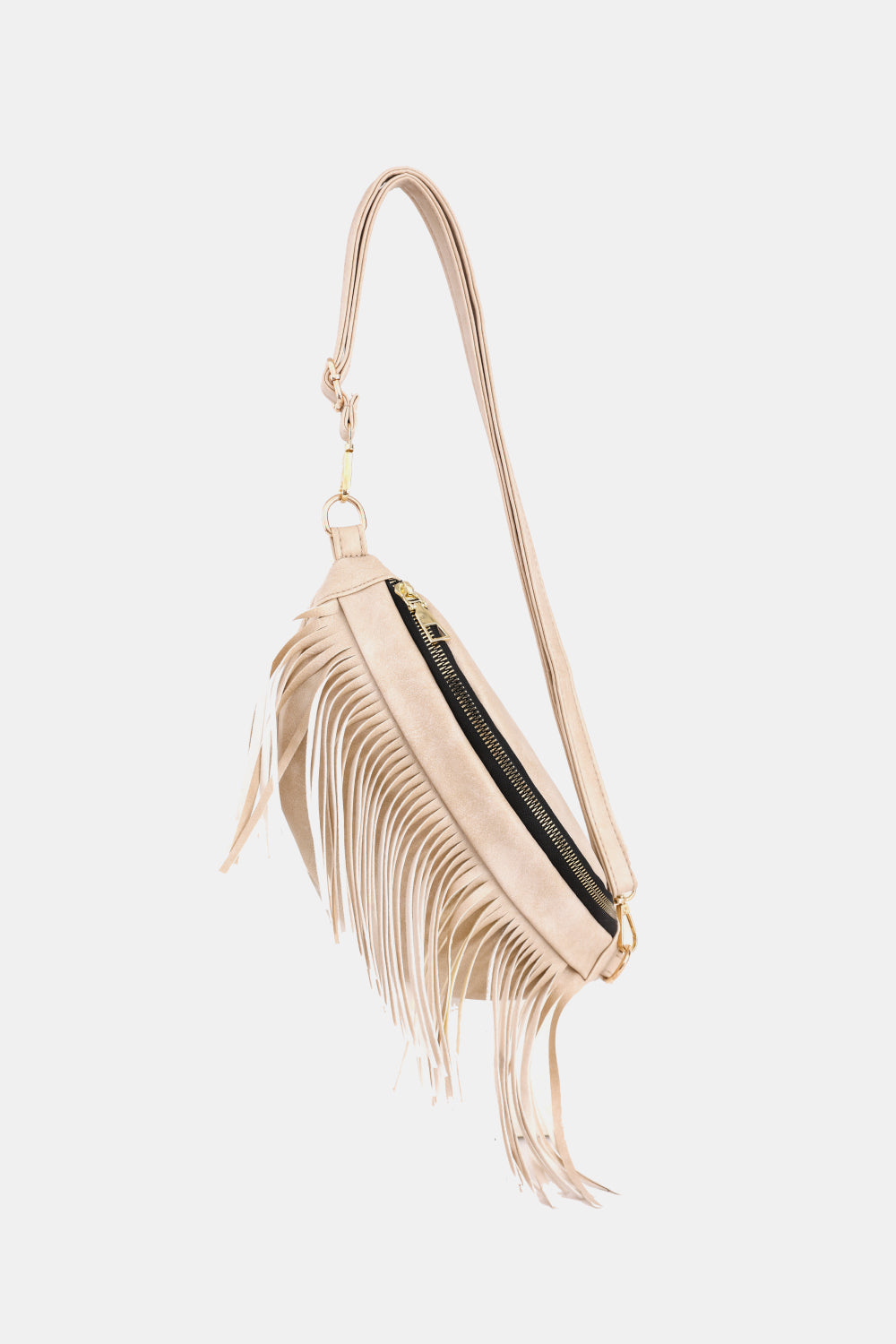 Fringed PU Leather Sling Bag  - Doll Fits