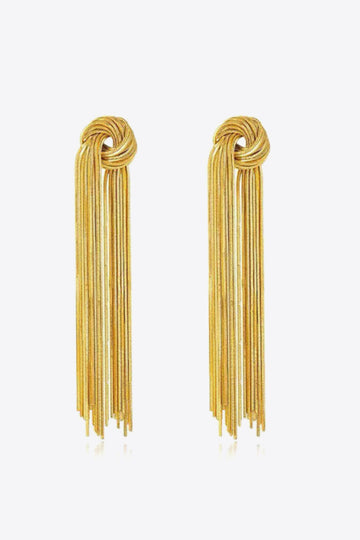 18K Gold Plated Fringe Earrings  Earrings- Doll Fits