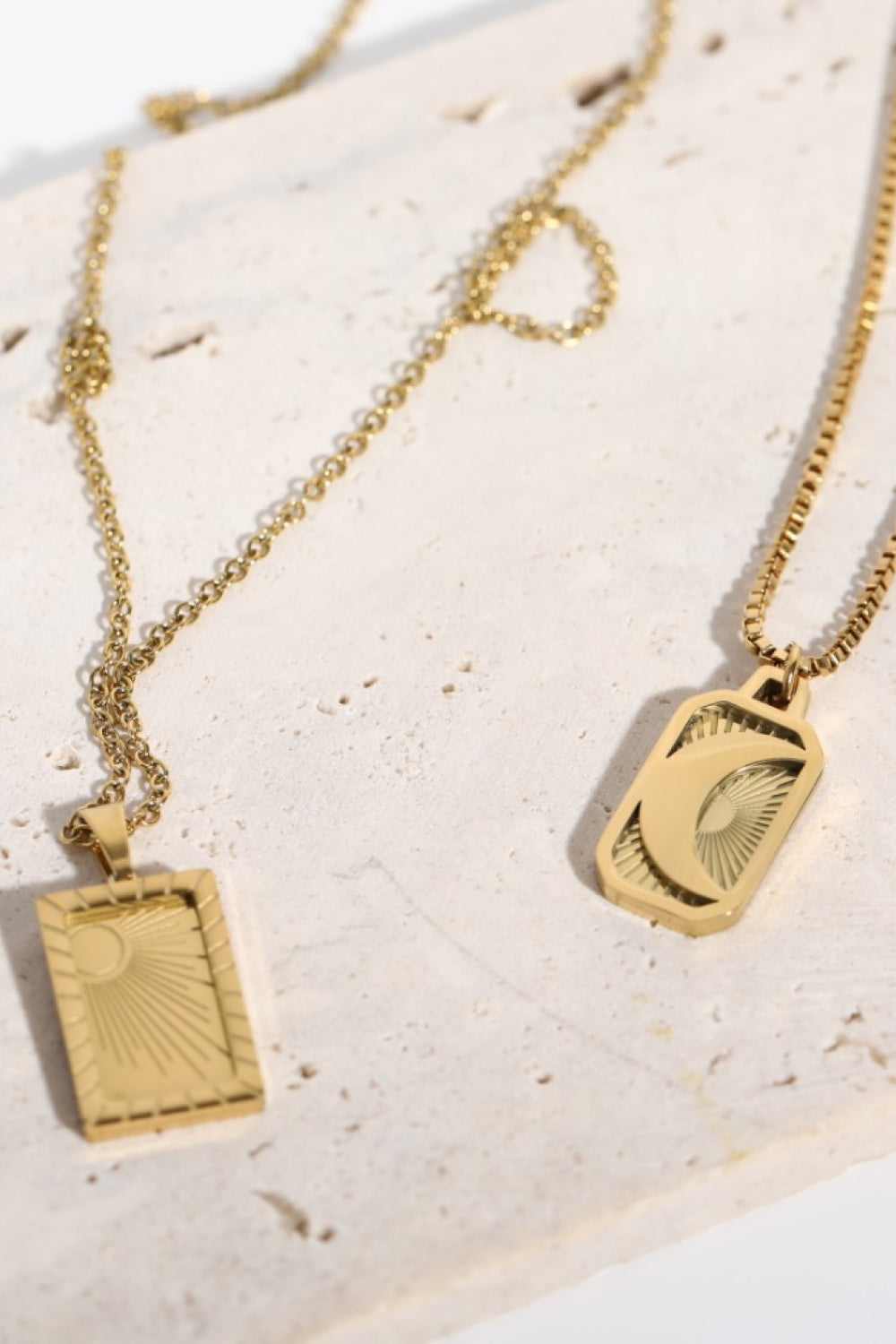 Stainless Steel 18K Gold-Plated Necklace  Necklaces- Doll Fits