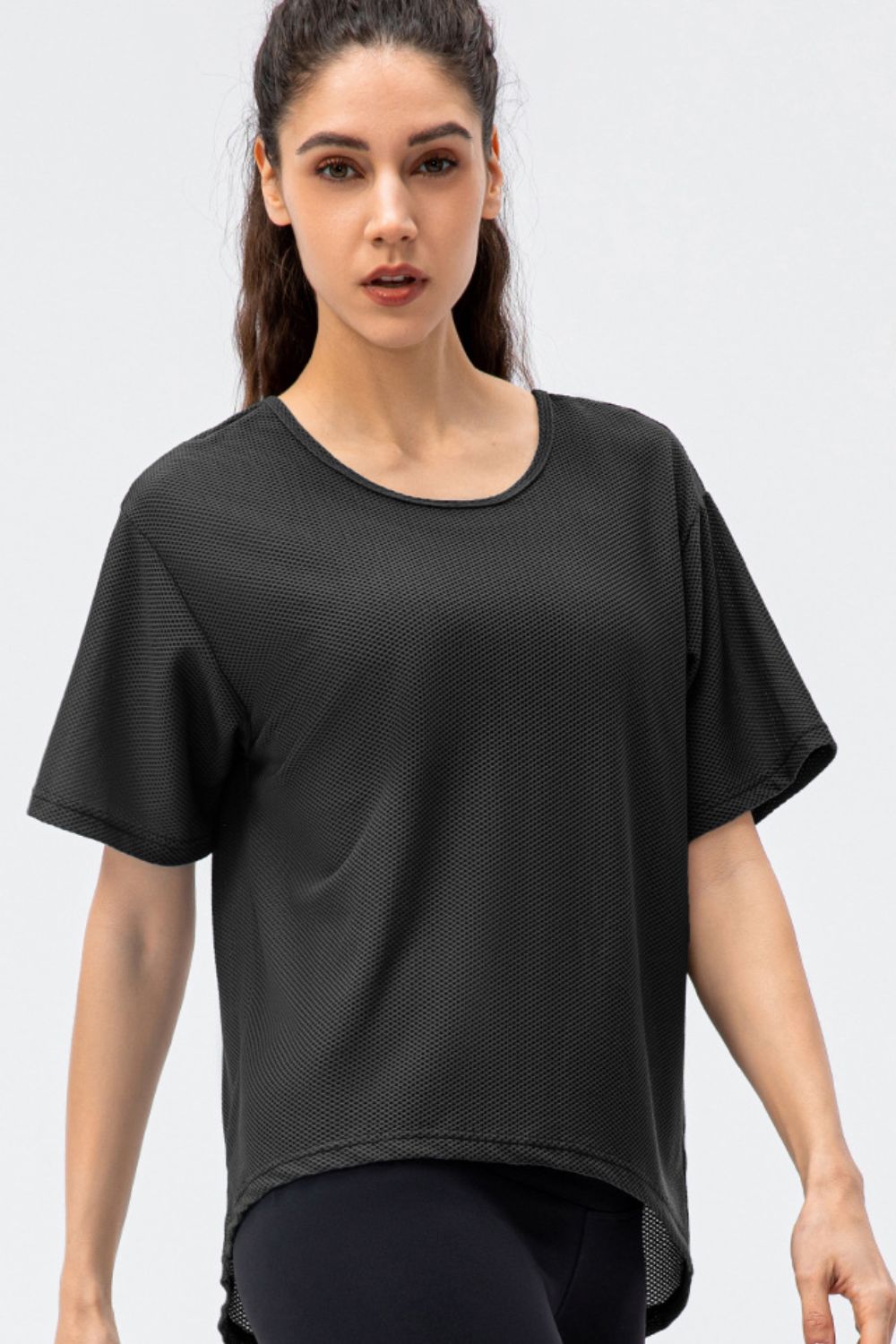 Round Neck Short Sleeve Active Tee  - Doll Fits
