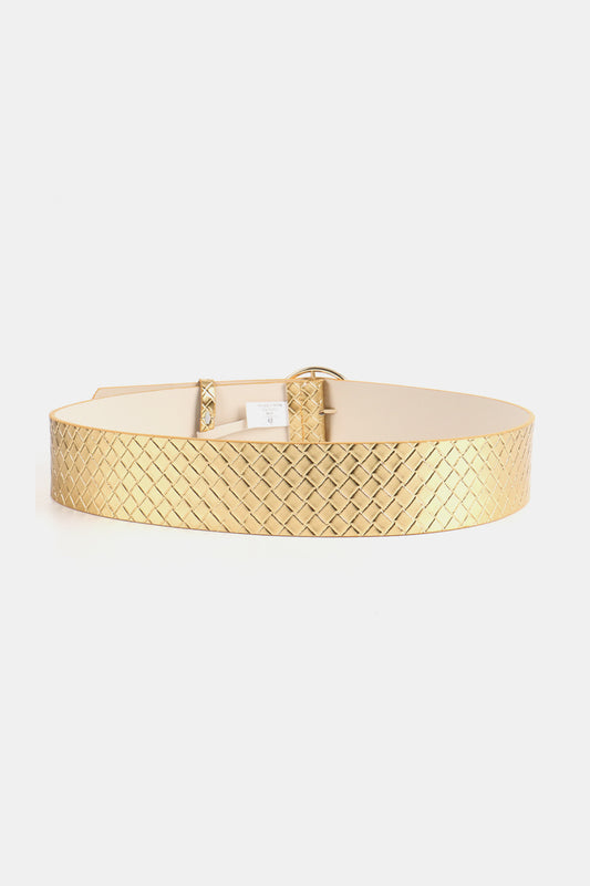 PU Leather Circle Shape Buckle Belt  - Doll Fits