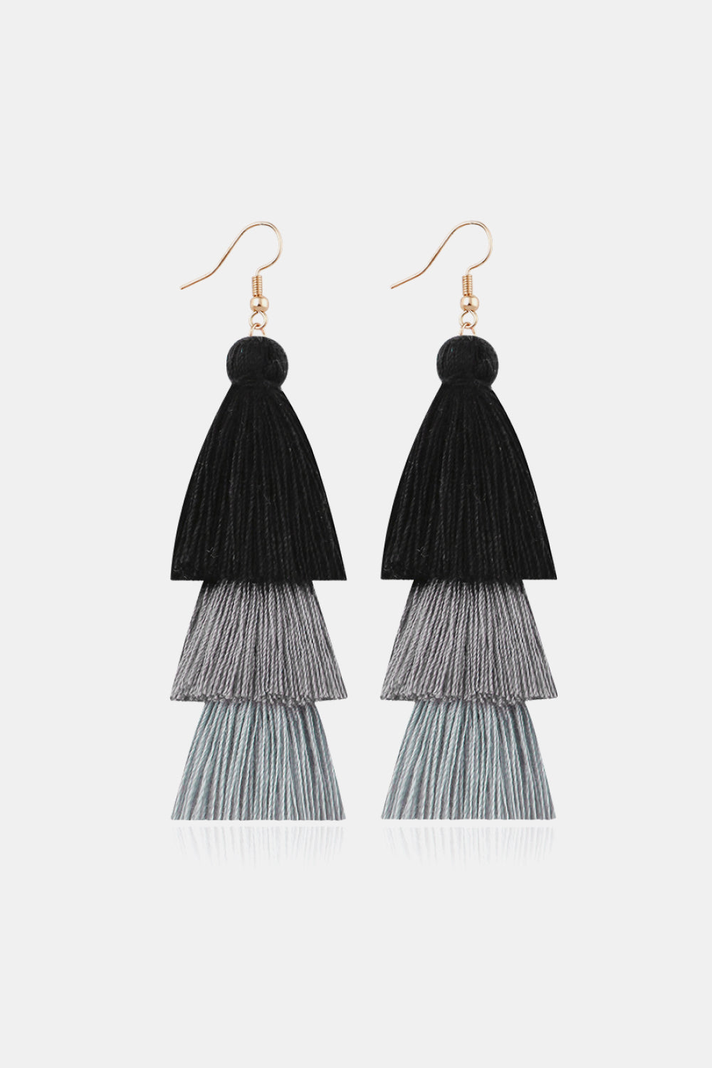 Triple-Layer Tassel Dangle Earrings  Earrings- Doll Fits