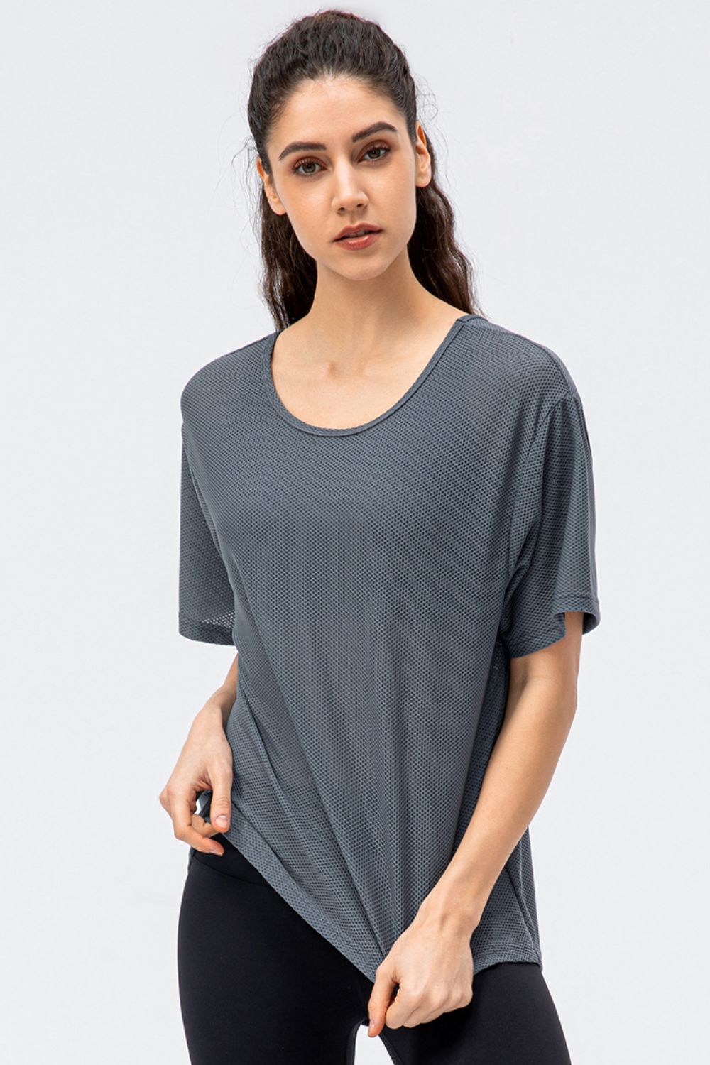 Round Neck Short Sleeve Active Tee  - Doll Fits