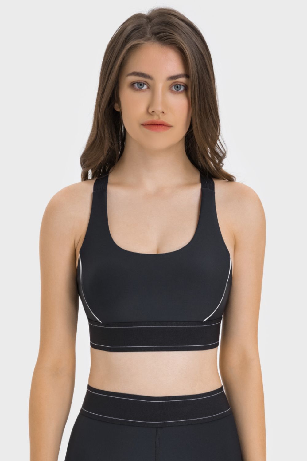 Contrast Sports Bra  Activewear- Doll Fits