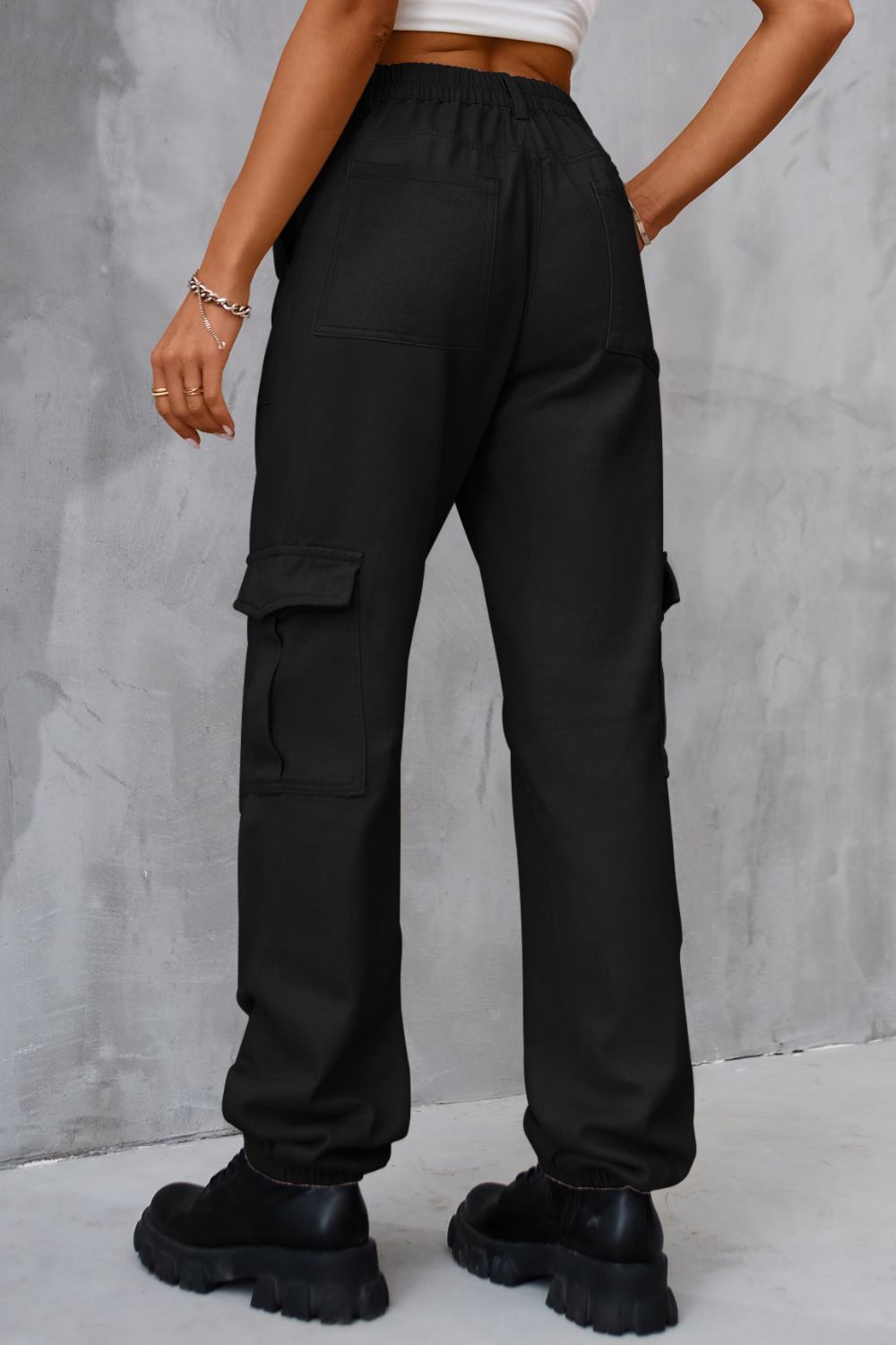 Buttoned High Waist Jeans with Pockets  - Doll Fits