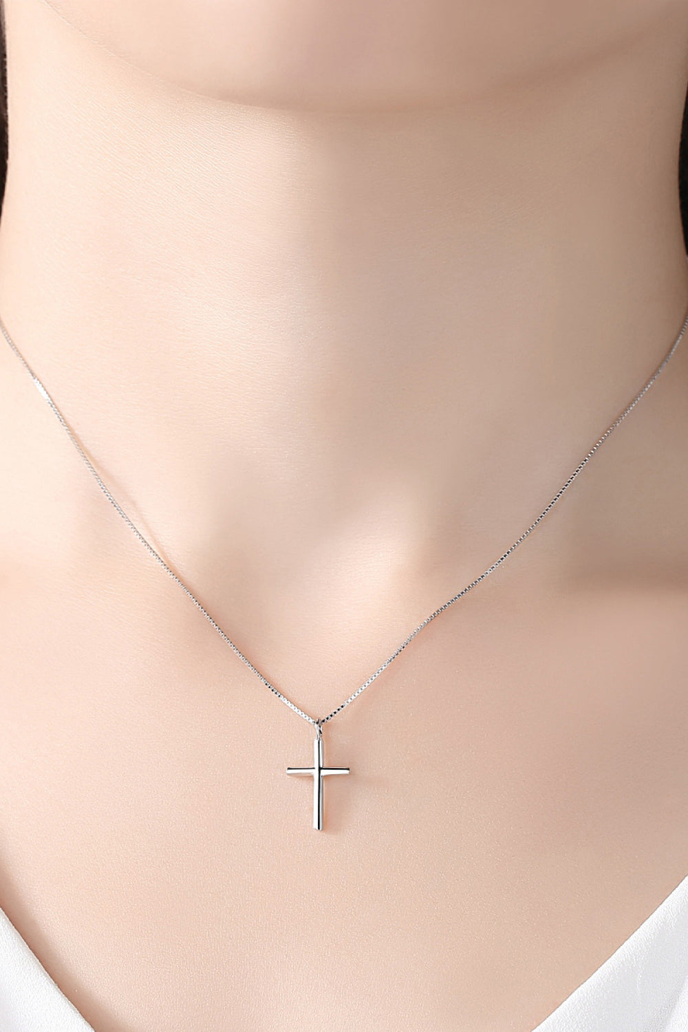 Cross Pendant 925 Sterling Silver Necklace  Necklaces- Doll Fits