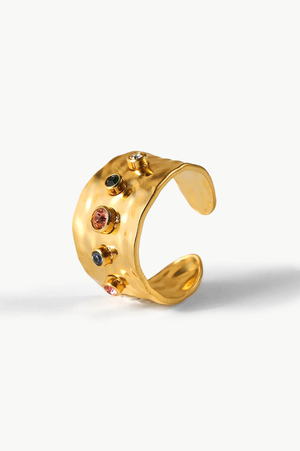 18K Gold-Plated Zircon Ring  Rings- Doll Fits