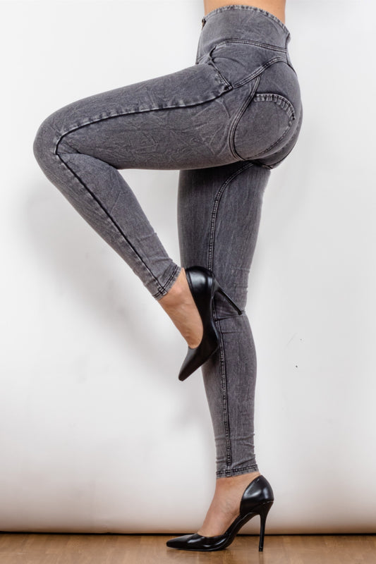 Zip Closure Skinny Jeans with Pockets  Pants- Doll Fits