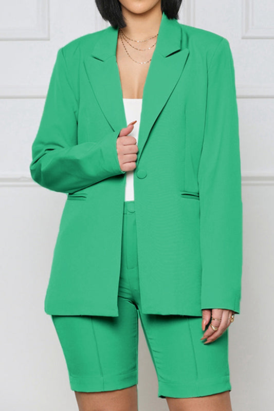 Long Sleeve Blazer and Shorts Set  - Doll Fits