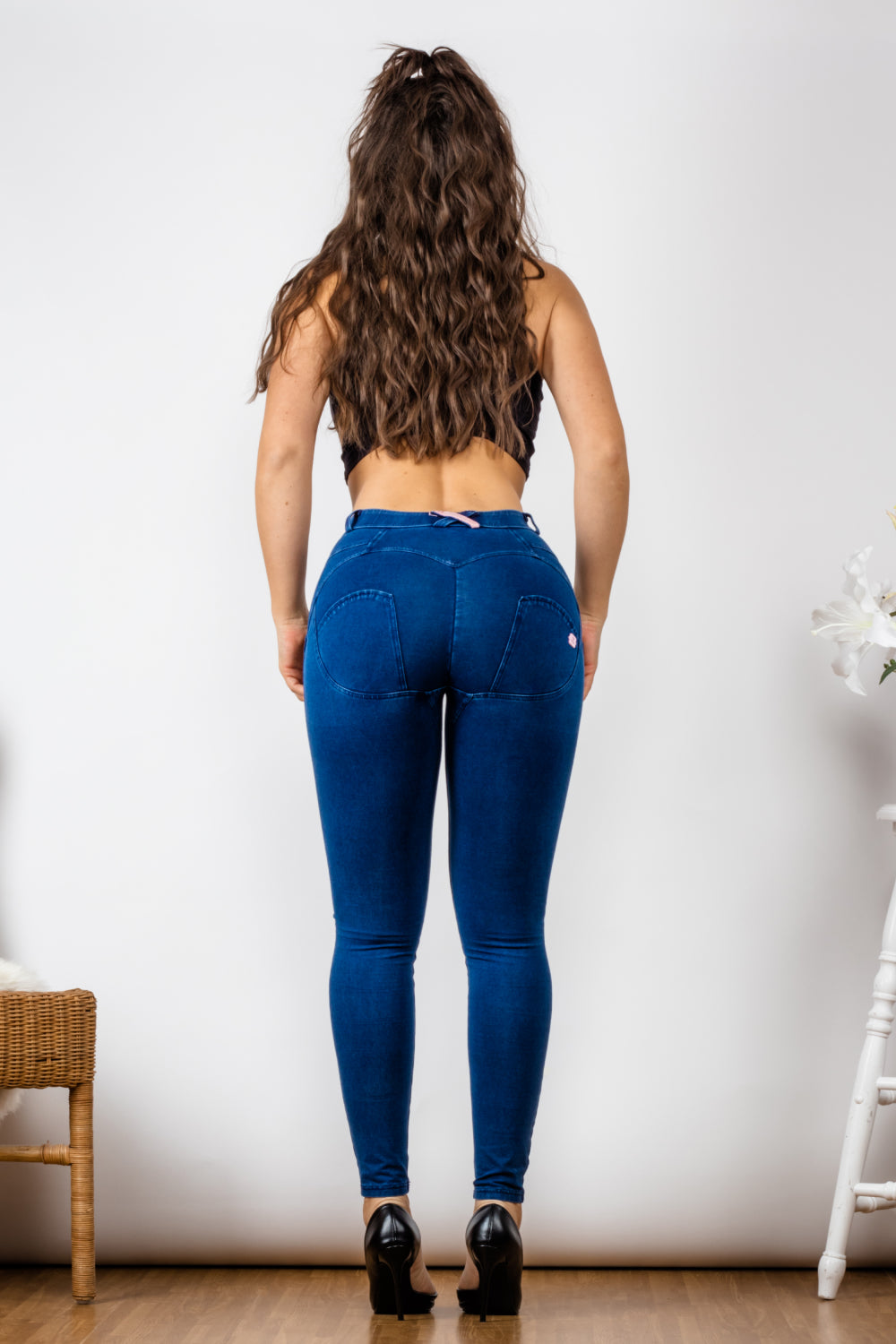Buttoned Skinny Jeans  Pants- Doll Fits