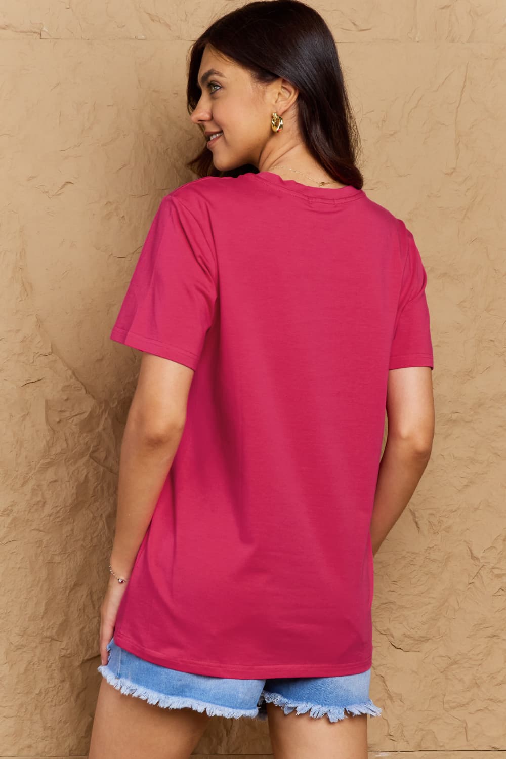Simply Love Full Size NO DRAMA LLAMA Graphic Cotton Tee  - Doll Fits