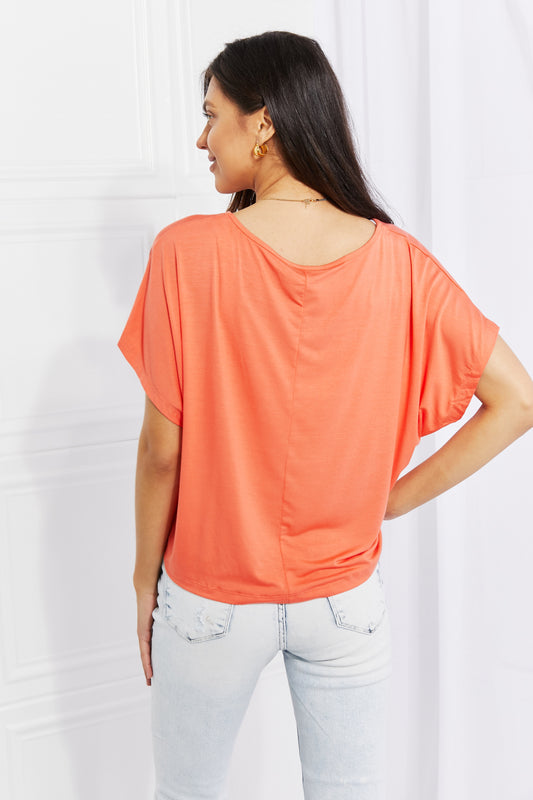 White Birch Full Size Just Peachy Tied Top  Shirts & Tops- Doll Fits