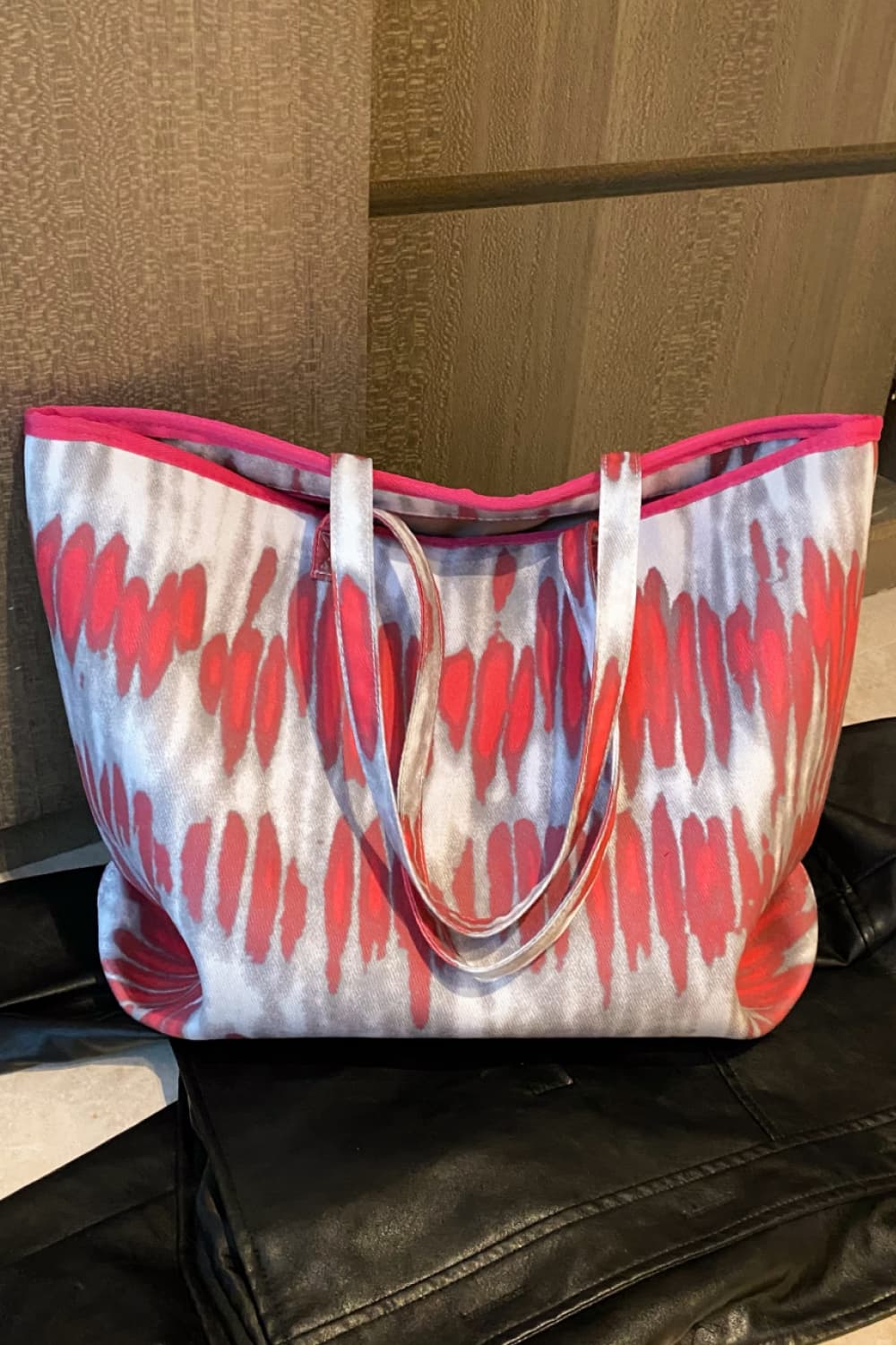 Printed PU Leather Tote Bag  - Doll Fits