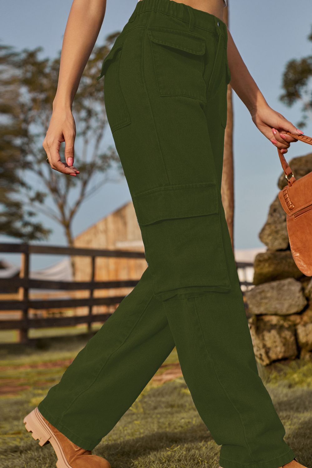 Loose Fit Long Jeans with Pockets  - Doll Fits