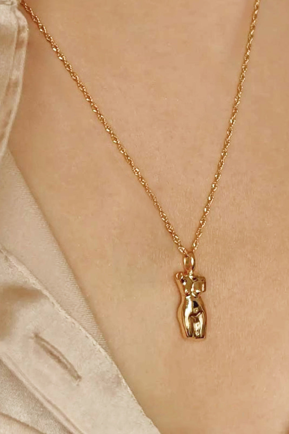 Grateful For You Pendant Chain Necklace  Necklaces- Doll Fits
