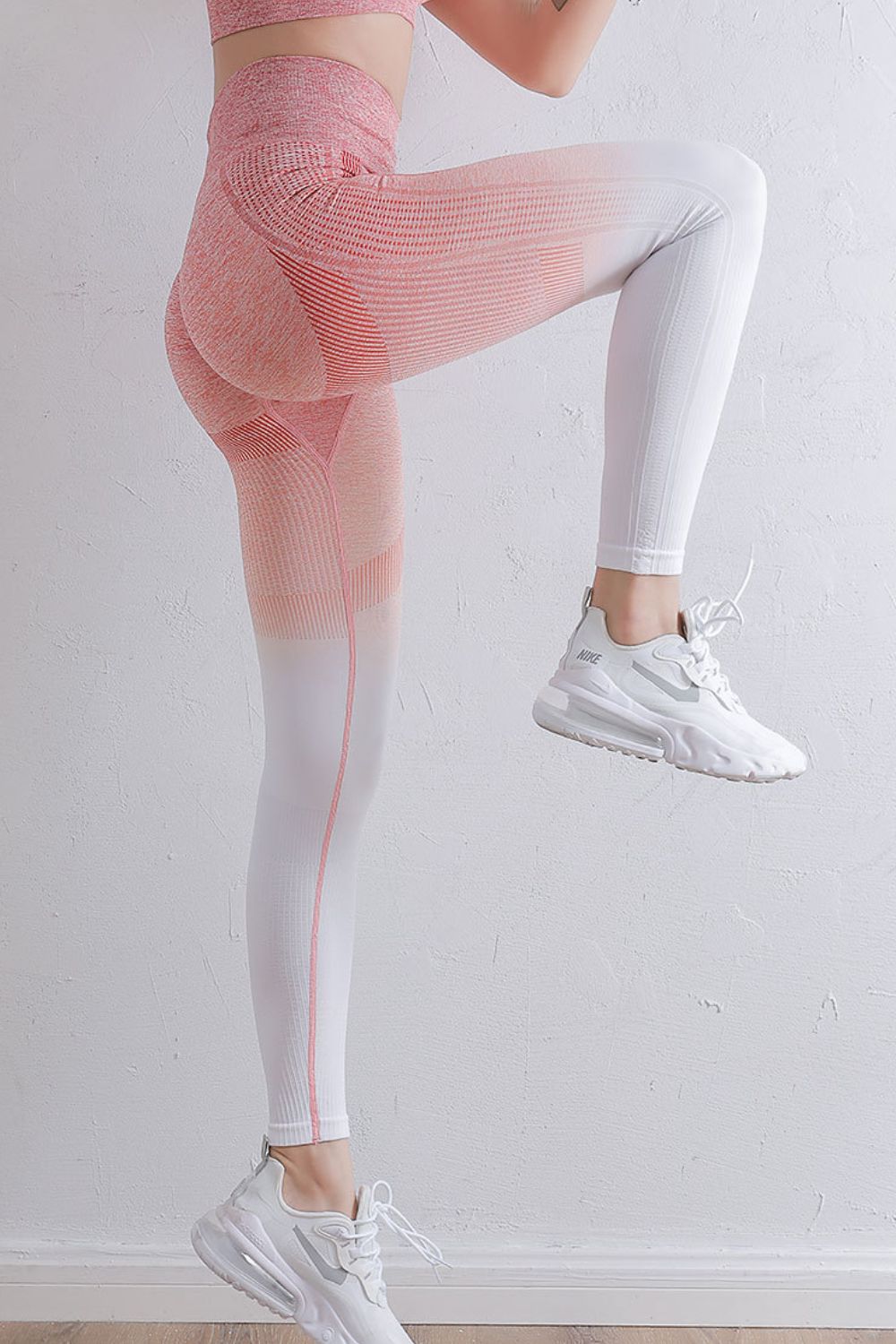 Gradient High Waist Sports Leggings  - Doll Fits