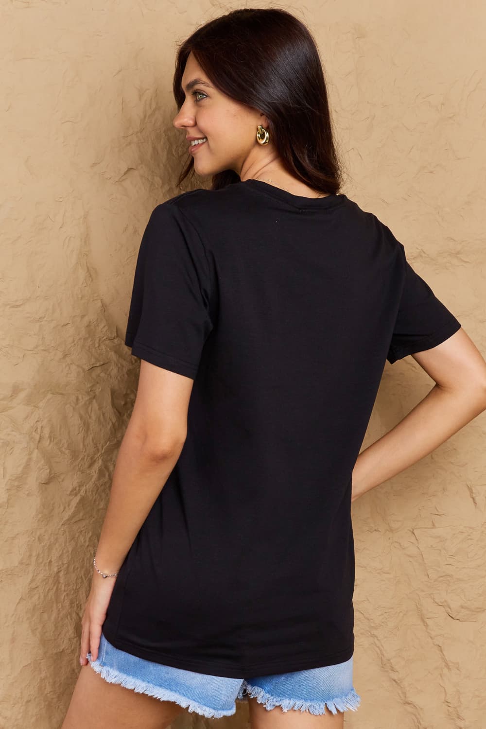 Simply Love Full Size AUNTICORN LIKE A NORMAL AUNT BUT MORE AWESOME Graphic Cotton Tee  - Doll Fits