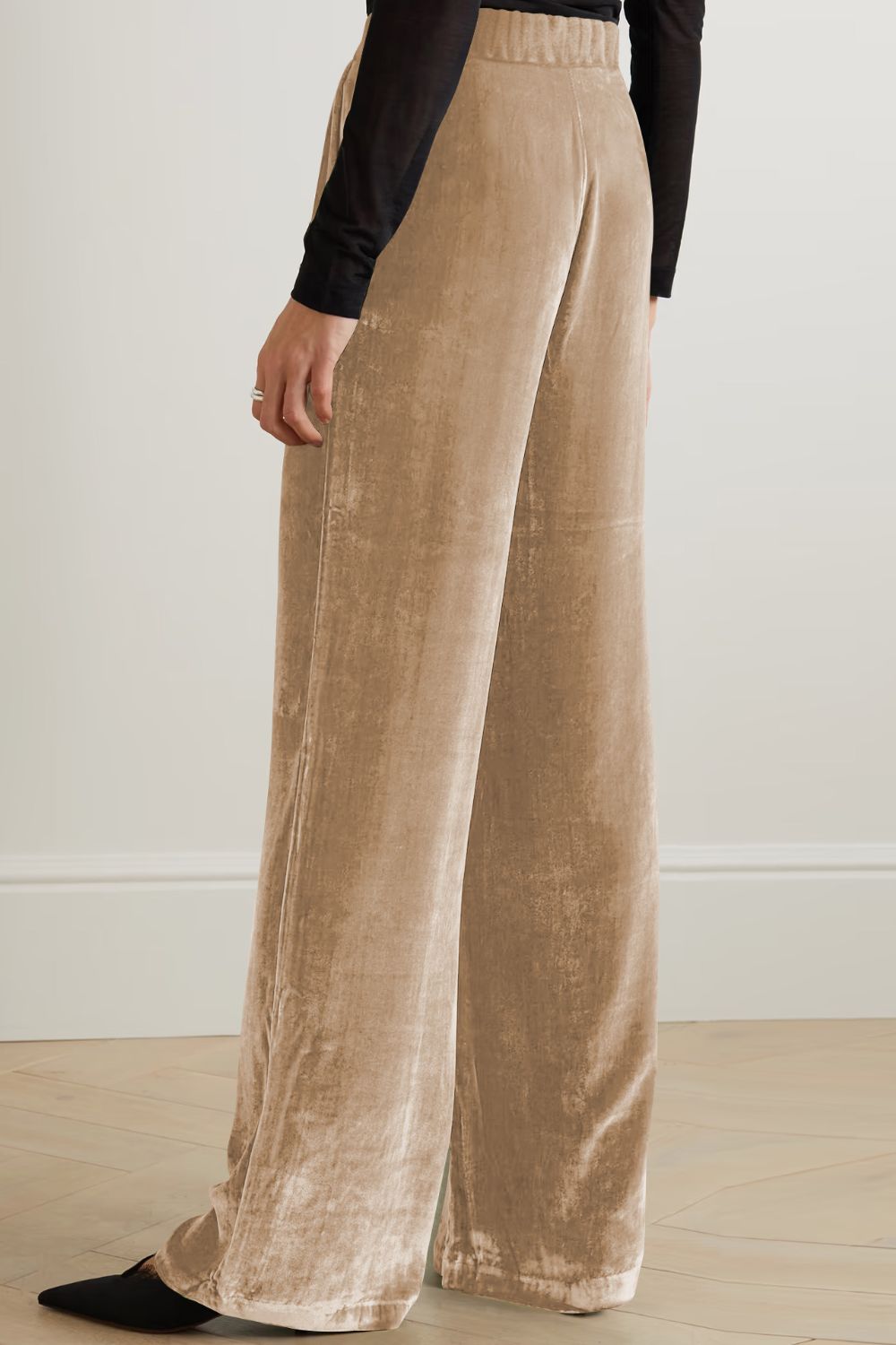 Loose Fit High Waist Long Pants with Pockets  - Doll Fits