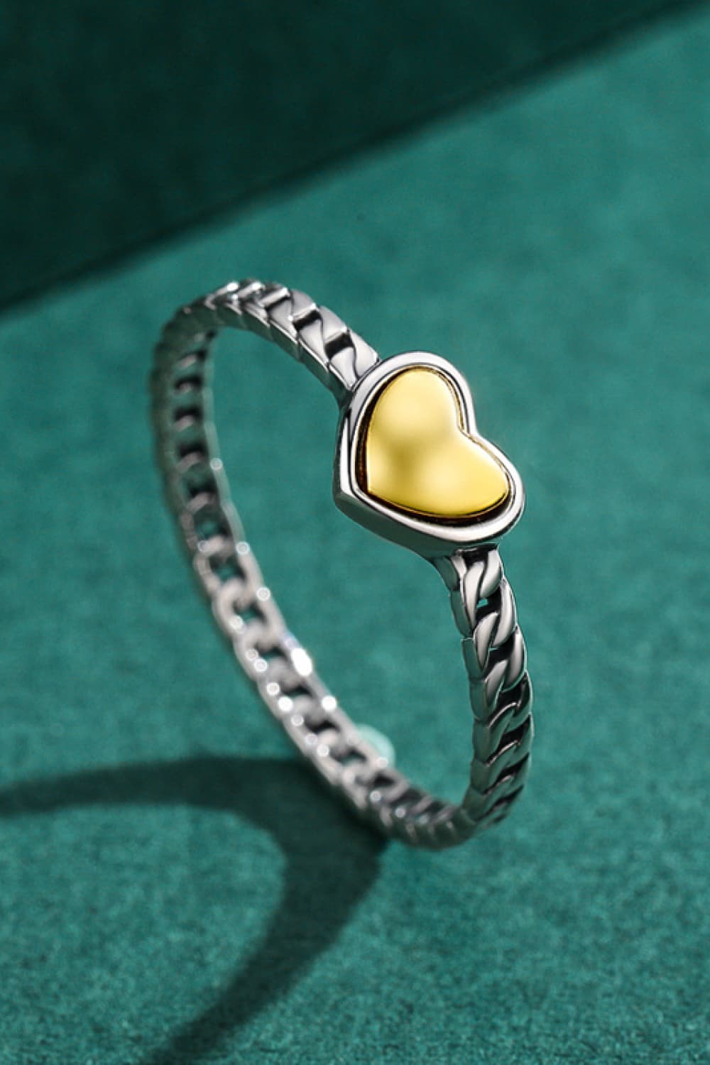 925 Sterling Silver Singe Heart Ring  Rings- Doll Fits
