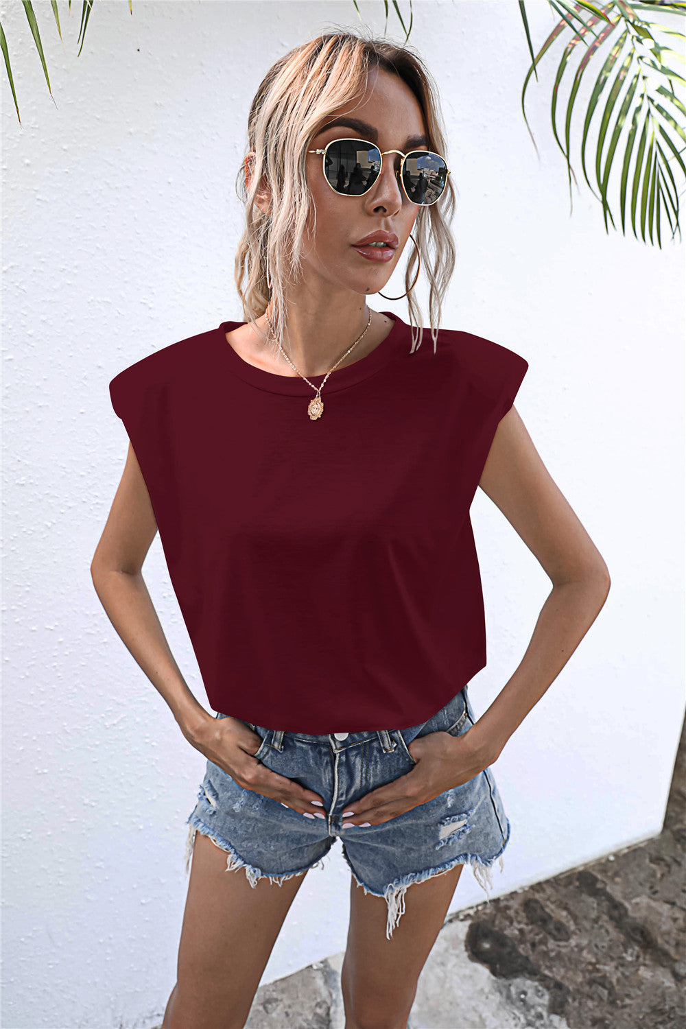 Round Neck Cap Sleeve Tee  - Doll Fits
