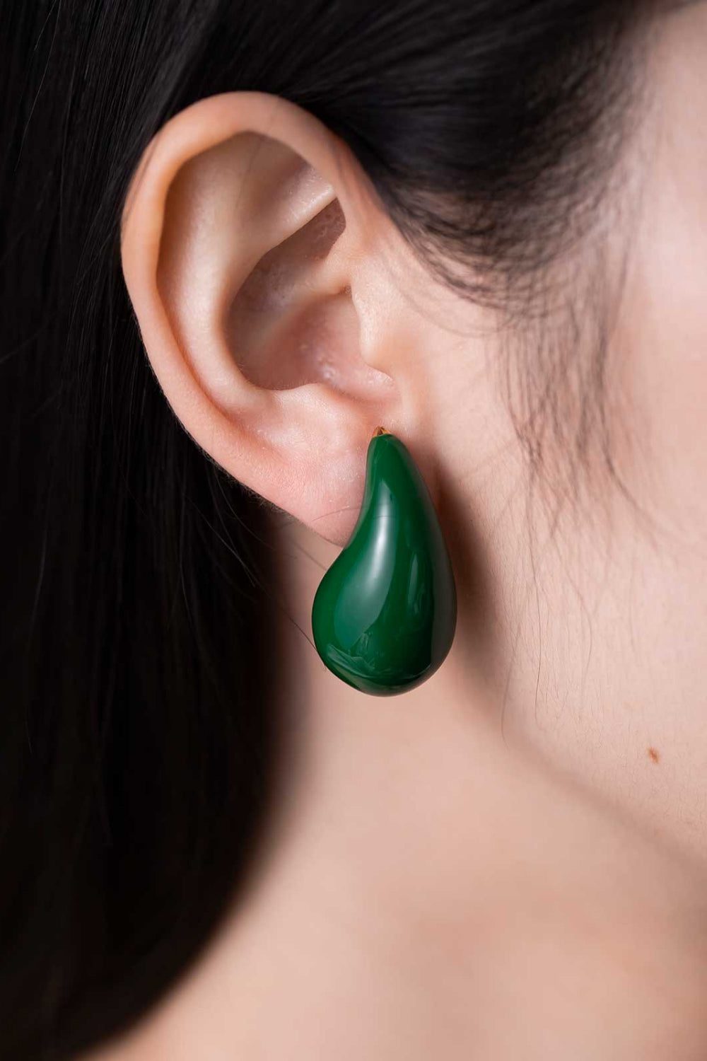 Big Size Water Drop Brass Earrings  Earrings- Doll Fits