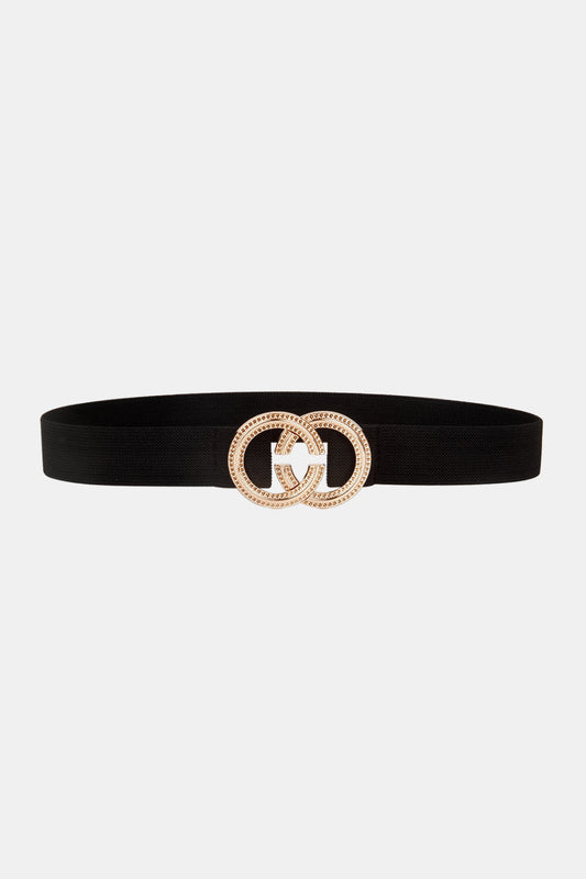 Double Hoop Buckle Elastic Belt  Belts- Doll Fits