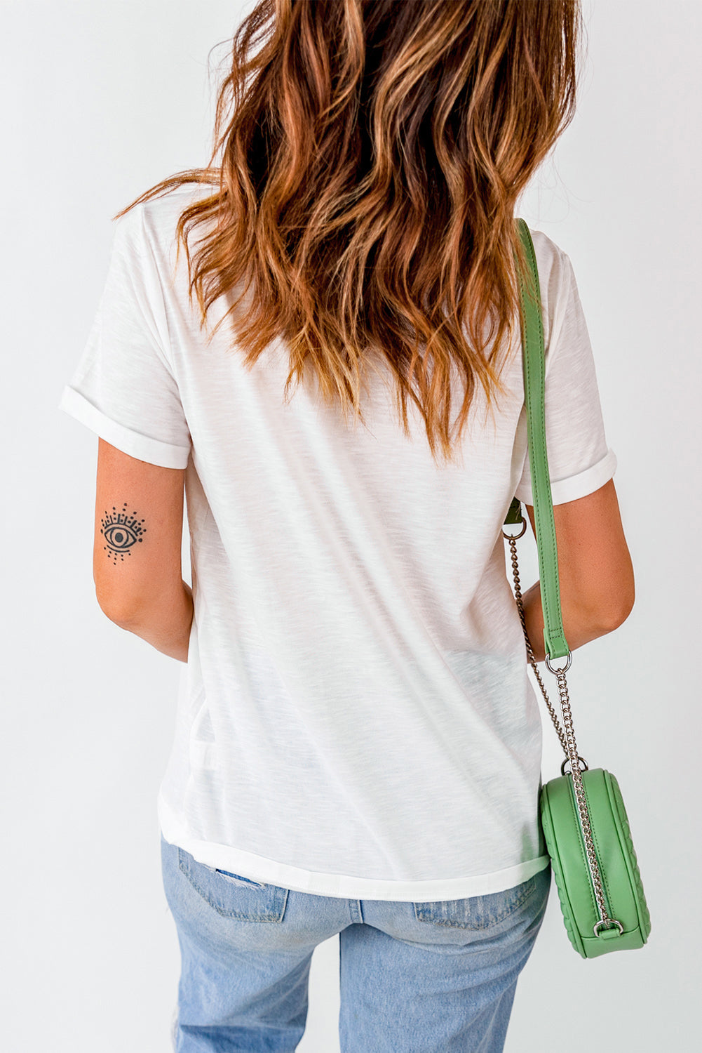 LUCKY MAMA Graphic Round Neck Tee  Shirts & Tops- Doll Fits