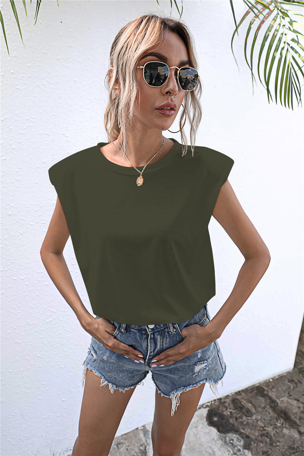 Round Neck Cap Sleeve Tee  - Doll Fits