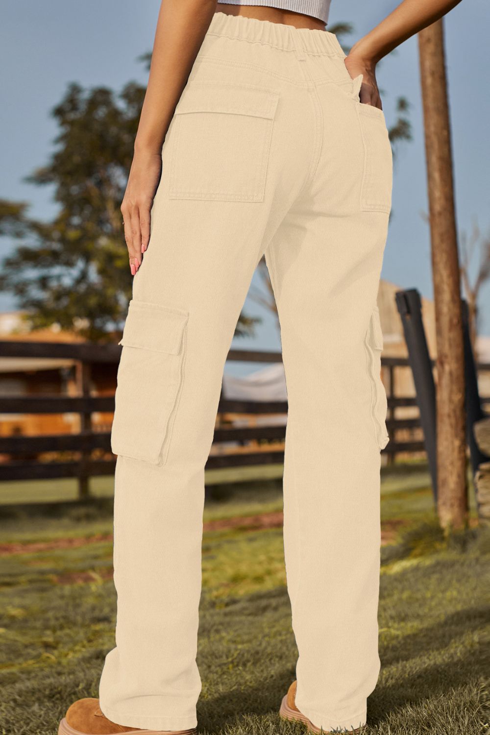 Loose Fit Long Jeans with Pockets  - Doll Fits