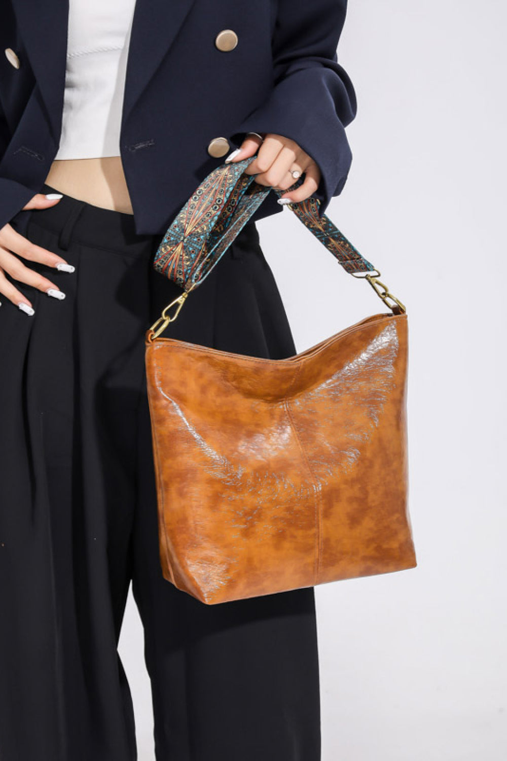 PU Leather Shoulder Bag  - Doll Fits