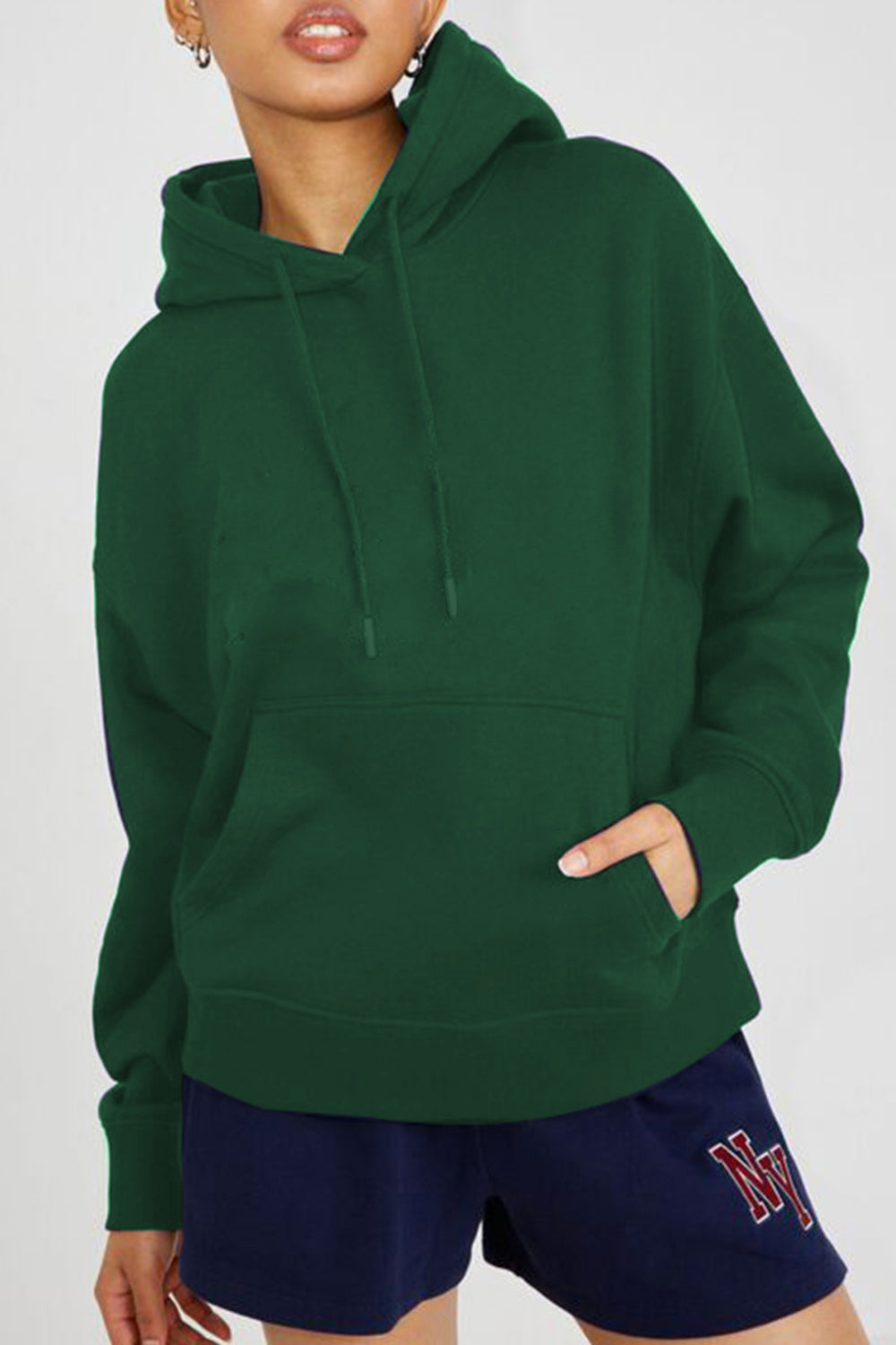Simply Love Simply Love Full Size Dropped Shoulder Floral Graphic Hoodie  - Doll Fits